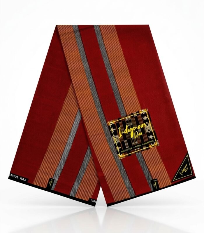Classic Striped Indigenous Wax Fabric